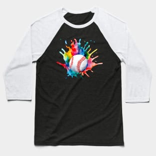 Baseball Watercolor Ball Baseball T-Shirt